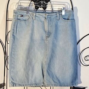 Tommy Jeans Light Wash Denim Skirt